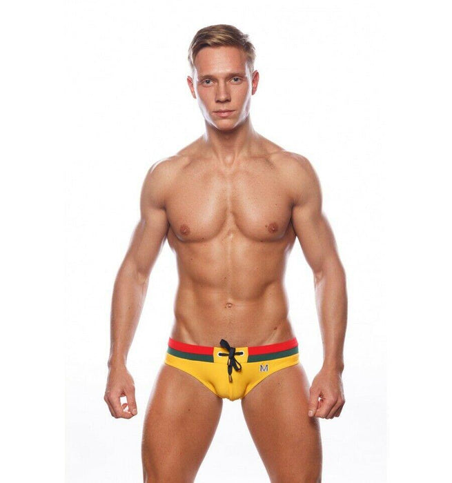 Marcuse Hermoso Swim-briefs Swimwear Yellow 7716 4 - SexyMenUnderwear.com