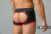MASKULO Boxer-Jock Combo Bottomless Youngero Mesh Red TR050-10 5 - SexyMenUnderwear.com
