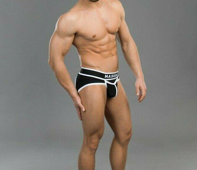 MASKULO Jock-Briefs LIFE Underwear Cotton Open Back Brief White BR041-90 24 - SexyMenUnderwear.com