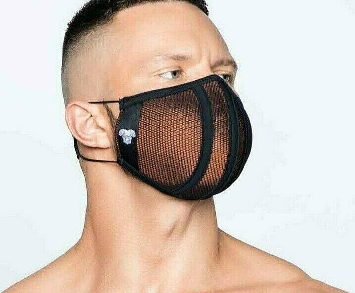 MASKULO Life 3D-Mesh Masks Upper Layer Stretchy Band Green Mesh AC042-18 33 - SexyMenUnderwear.com