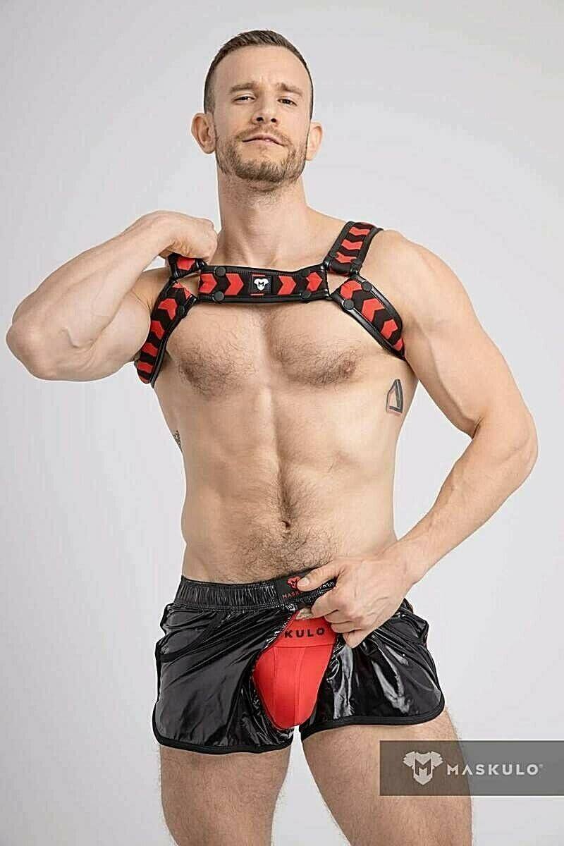 MASKULO MicroFiber Jockstrap Push-UP Lining Pouch Classic Red Jock JS072-10 17 - SexyMenUnderwear.com