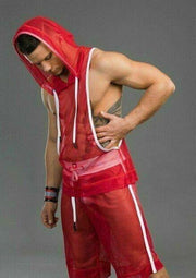 MASKULO Tanktop Youngero Fetish Tank Full Mesh Red TP38 20 - SexyMenUnderwear.com