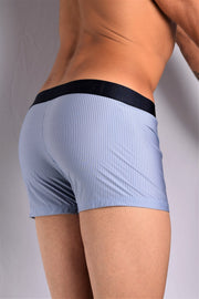 Medium Boxer HOM FRANCE Bussines Shirt Blue Ultra Chic Underwear 1 - SexyMenUnderwear.com