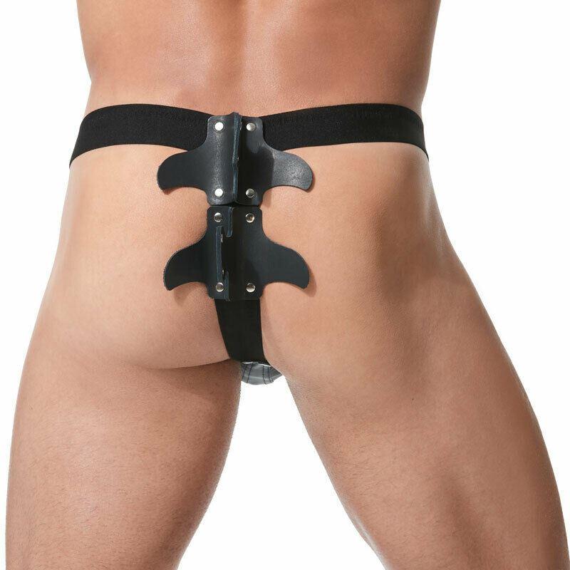 MEDIUM Gregg Homme 100% Real Leather Thong Harness Frame 152904 132 - SexyMenUnderwear.com