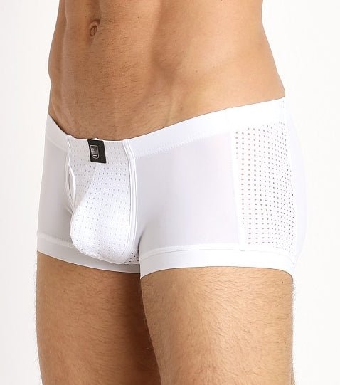 Medium Gregg Homme Drive Italian Mesh White Boxer 142605 MX8 - SexyMenUnderwear.com