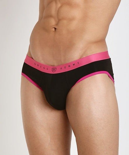 Medium Gregg Homme Hot Spell Briefs 122993 Black Pink MX3 - SexyMenUnderwear.com
