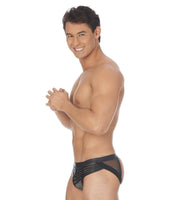 MEDIUM Gregg Homme Jock & Crop-Top Kit Mercury Metallic Silver 132634 129a - SexyMenUnderwear.com