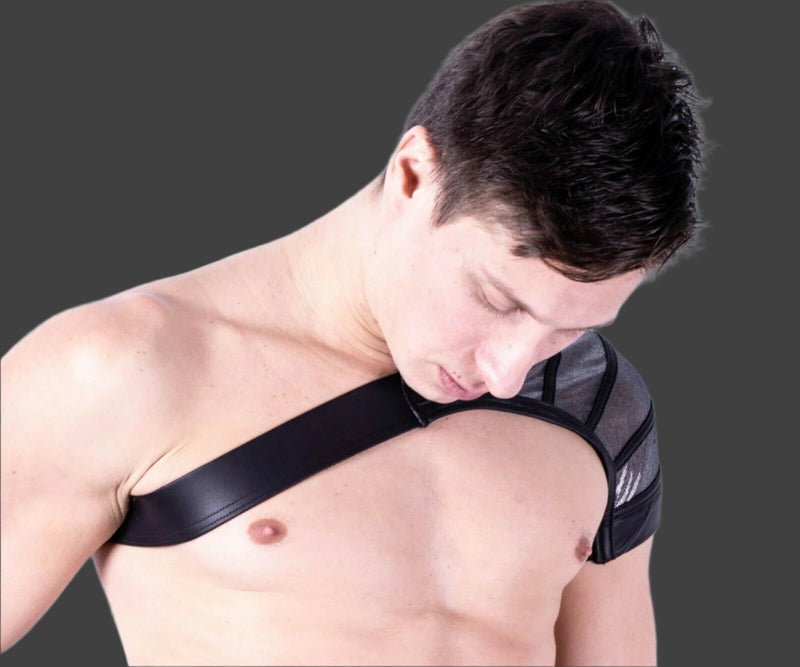 MEDIUM Gregg Homme Jock & Crop-Top Kit Mercury Metallic Silver 132634 129a - SexyMenUnderwear.com