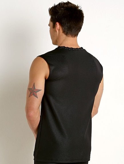 Medium Gregg Homme Mythic Honeycomb Laced Tank Top 152222 169B - SexyMenUnderwear.com