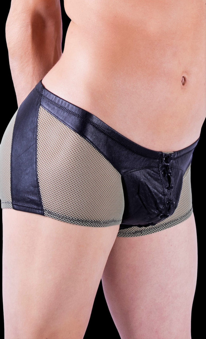 Medium Gregg Homme Player Boxer Brief Black army green 19505 MX3 - SexyMenUnderwear.com