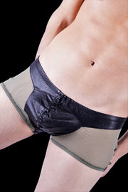 Medium Gregg Homme Player Boxer Brief Black army green 19505 MX3 - SexyMenUnderwear.com