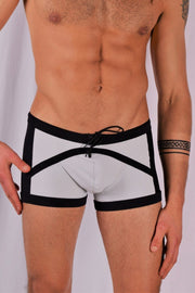 Medium GREGG HOMME Swim-Trunk Reef Special Edition Swimwear Grey/Blk 151305 138 - SexyMenUnderwear.com