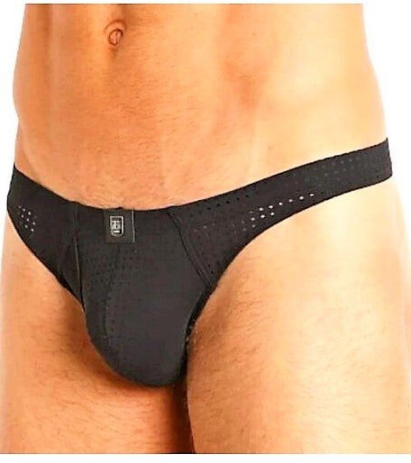 MEDIUM Gregg Homme Thong Drive Italian Mesh 142604 101 - SexyMenUnderwear.com