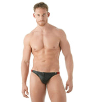 MEDIUM Gregg Homme Thong PLAYER Real Leather Red 143104 6 - SexyMenUnderwear.com
