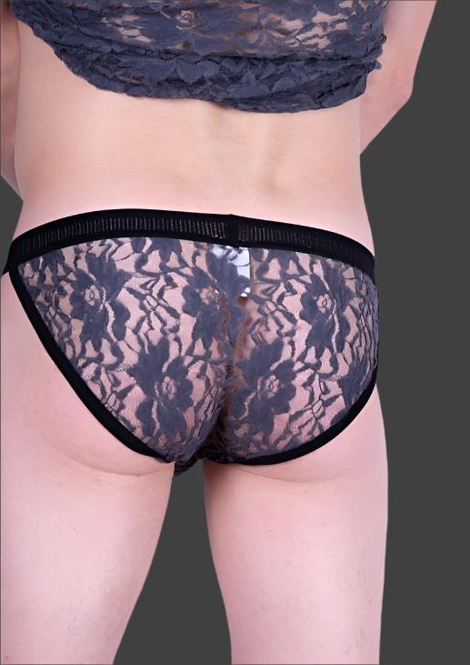 MEDIUM Modus Vivendi Capsule Lace Men Tanga Brief Gray 16914 28 - SexyMenUnderwear.com