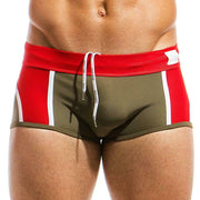 MEDIUM Modus Vivendi Swimwear Multi Swim-Trunk Red JS1821 18 - SexyMenUnderwear.com
