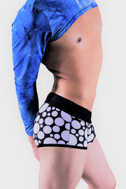 MEDIUM Modus Vivendi Swimwear Polka dot Brazil Cut Boxer Brief Swimsuit Black KS1821 19 - SexyMenUnderwear.com
