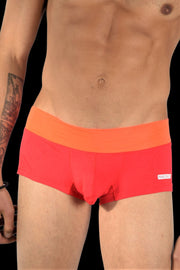 MEDIUM Nexus Boxer Trunk Private Structure Orange 4-37 - SexyMenUnderwear.com