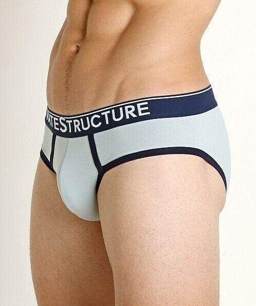 Medium Private Structure Brief Quantum Blue Haze Cotton Briefs 3610 8 - SexyMenUnderwear.com
