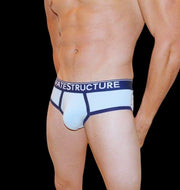 Medium Private Structure Brief Quantum Blue Haze Cotton Briefs 3610 8 - SexyMenUnderwear.com