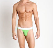 Medium Private Structure Color Peel Banded Bikini Brief Green 5-49 - SexyMenUnderwear.com