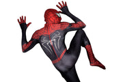 Men Spiderman Black Jumpsuit Delux Cosplay Costume 3101  1