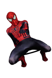 Men Spiderman Black Jumpsuit Delux Cosplay Costume 3101  1
