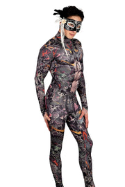 Men Stretchy 3D Effect Devilish Body suit  S/M 3111 2