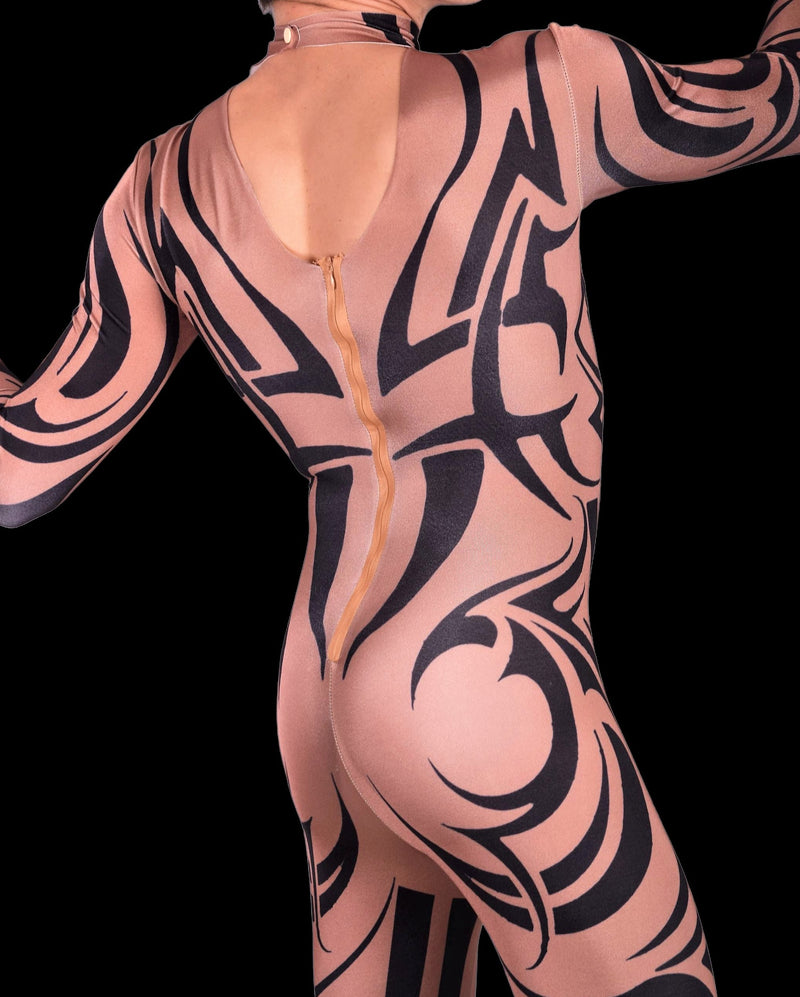 Men Stretchy Body suit Tattooed Boy  S/M 3108 2
