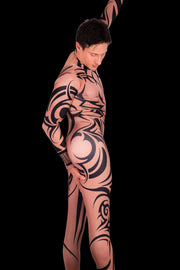 Men Stretchy Body suit Tattooed Boy  S/M 3108 2