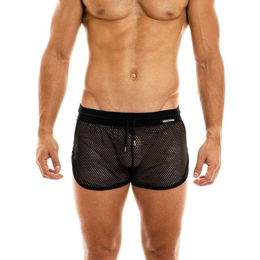 Modus Vivendi 2020 Short Camouflage Shorts C-Throug Mesh Black 02061 12 - SexyMenUnderwear.com