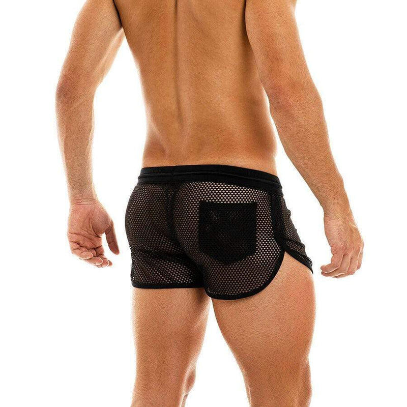 Modus Vivendi 2020 Short Camouflage Shorts C-Throug Mesh Black 02061 12 - SexyMenUnderwear.com