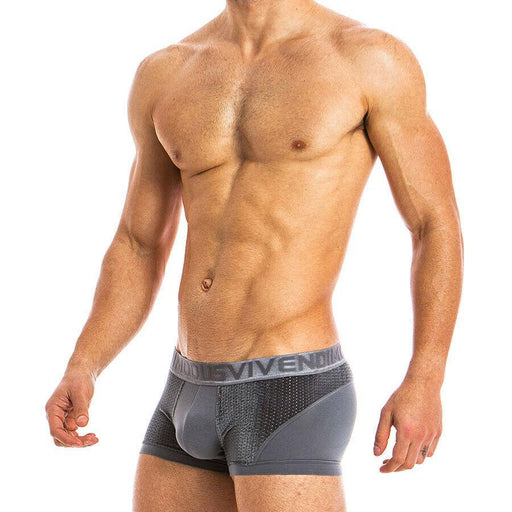 Modus Vivendi Boxer en Cotton Mesh Wolf Grey 18821 83 - SexyMenUnderwear.com