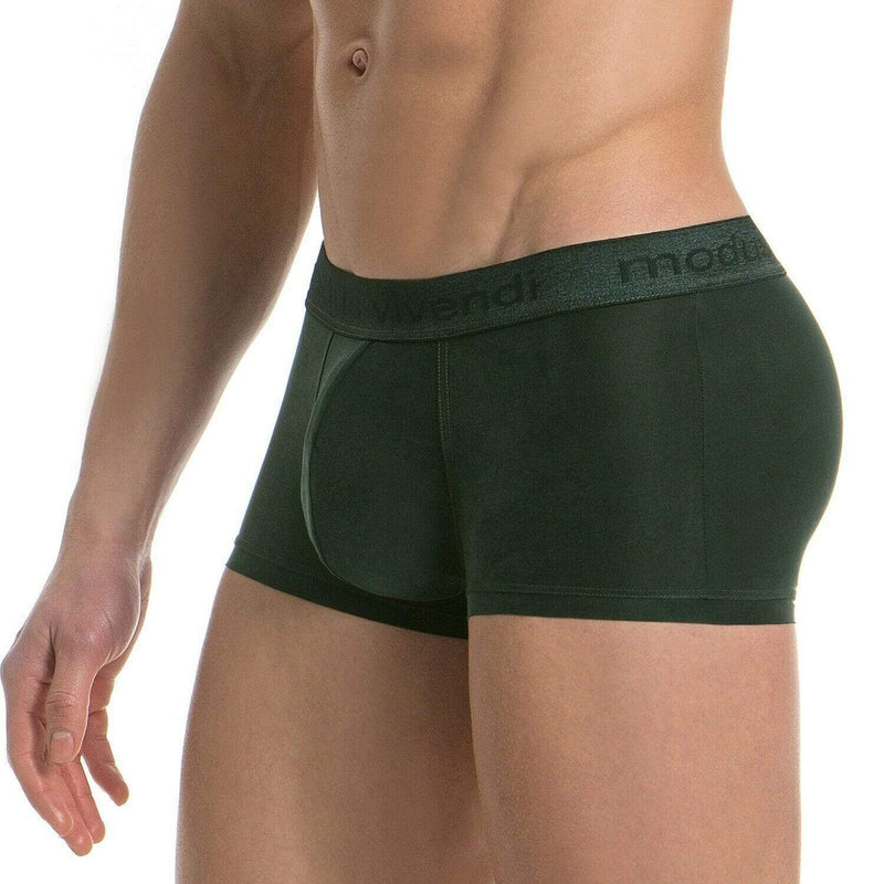 Modus Vivendi Boxer FLOSS Luxury Italien Cupro Fabric Green 14721 16 - SexyMenUnderwear.com