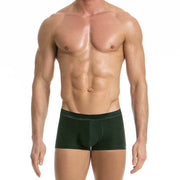 Modus Vivendi Boxer FLOSS Luxury Italien Cupro Fabric Green 14721 16 - SexyMenUnderwear.com