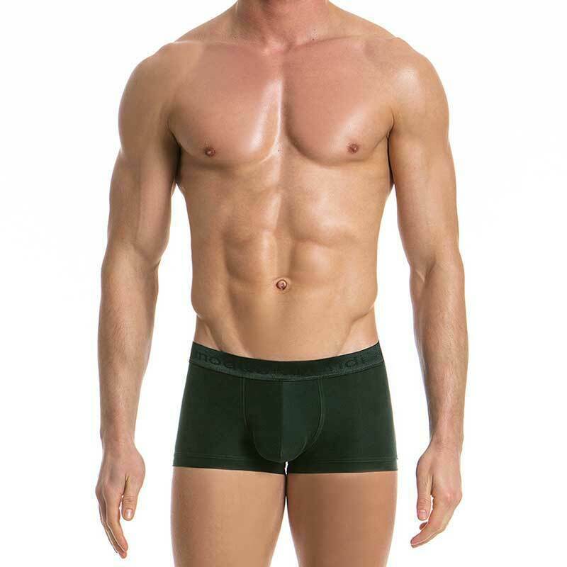 Modus Vivendi Boxer FLOSS Luxury Italien Cupro Fabric Green 14721 16 - SexyMenUnderwear.com