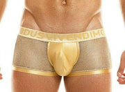 Modus Vivendi Boxer Luxury Mens Boxers Armor Metallic Look Gold 01021 54 - SexyMenUnderwear.com