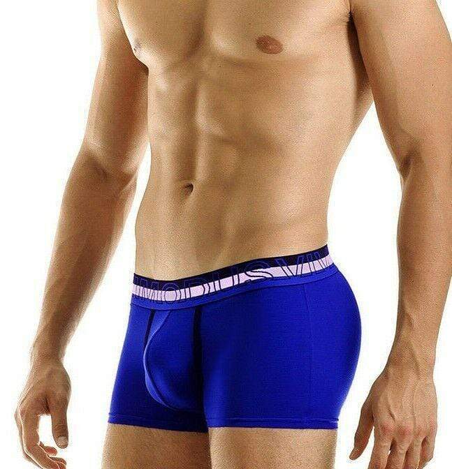 Modus Vivendi Boxer Strip Cotton Undies Blue 06021 40 - SexyMenUnderwear.com