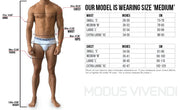 Modus Vivendi Boxer Wolf Mesh Velvet Luxury Blue 18821 83 - SexyMenUnderwear.com