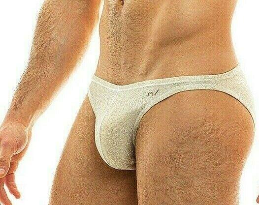 Modus Vivendi Brief Fashion Glam Sparkle Low-Cut Briefs GOLD 10012 34 - SexyMenUnderwear.com