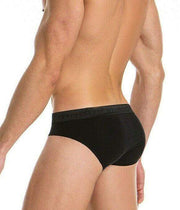 Modus Vivendi Brief Floss Italian Cupro Semi-Sheer Black 14713 16 - SexyMenUnderwear.com