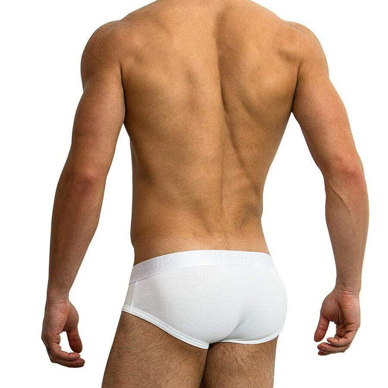 Modus Vivendi Brief Ribbed Flash Briefs White 09712 37 - SexyMenUnderwear.com