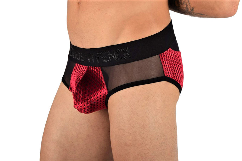 Modus Vivendi Brief Tiffany's Velvet Briefs Elegant Red Wine 12014 29 - SexyMenUnderwear.com