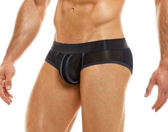 Modus Vivendi Brief V.Fluid Elegant Briefs Black Feel Velvet 10114 3A - SexyMenUnderwear.com