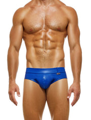 Modus Vivendi Briefs Bottomless Leather Legacy Open Back Brief Blue 11113 56 - SexyMenUnderwear.com