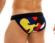 Modus Vivendi Briefs Military Fashion Camouflage Tanga Brief Black 02012 12A - SexyMenUnderwear.com
