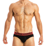 Modus Vivendi Briefs X-Lux Fashion Velvet Slip Black 19814 47 - SexyMenUnderwear.com