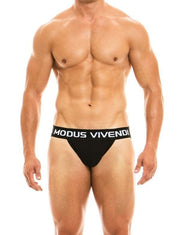 Modus Vivendi Classic Jockstrap Superior Viscose Fabric Black Jock 02911 70 - SexyMenUnderwear.com