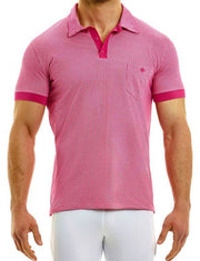 Modus Vivendi Country Shirt Knitted Soft Jacquard Pied De Poule Fushia 02241 30 - SexyMenUnderwear.com