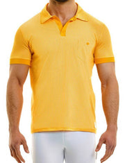 Modus Vivendi Country Shirt Knitted Soft Jacquard Pied De Poule Yellow 02241 30 - SexyMenUnderwear.com